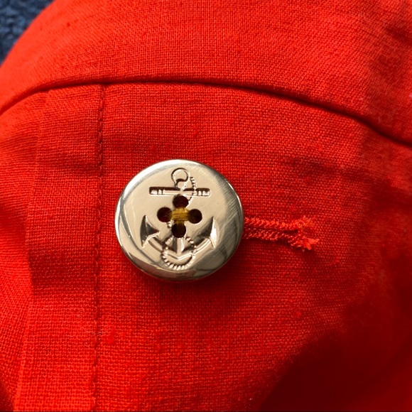 🧡 J.CREW MARINE ORANGE HIGH WAIST LINEN SKIRT! - Picture 7 of 10